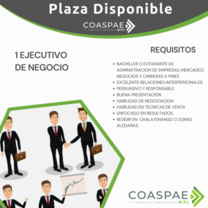 Entrevistas de trabajo para Cajero y Ejecutivo de Negocios