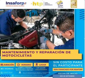 CURSO: MANTENIMIENTO Y REPARACION DE MOTOCICLETAS