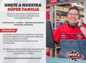 Oportunidad Laboral Súper Repuestos