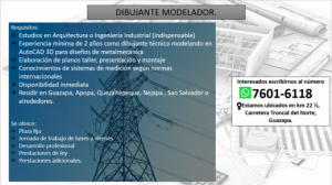 Oferta Laboral - Técnico en Ingeniería Civil.