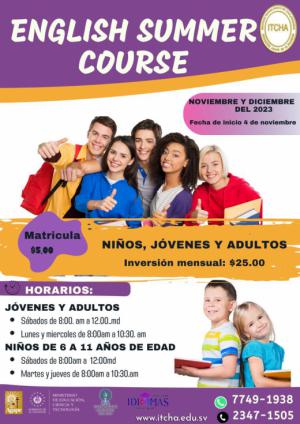 Cursos de verano  Escuela de Idiomas ITCHA ÁGAPE 2023