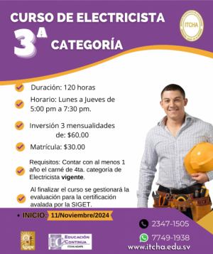 Curso Electricidad 3ra Categoría