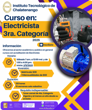 Curso Electricista en Tercera Categoría