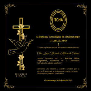 Condolencias Sra. Luisa Marcela Alfaro de Catani