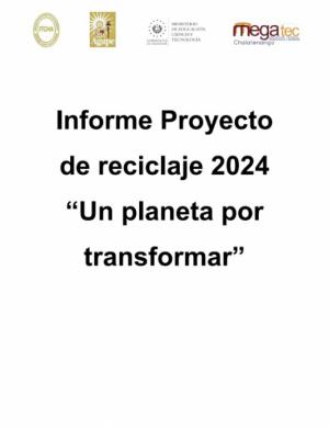 Proyecto de reciclaje del Instituto Tecnológico de Chalatenango I