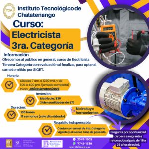 Curso Electricista 3ra Cat