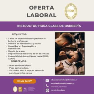 OFERTA LABORAL BARBERÍA