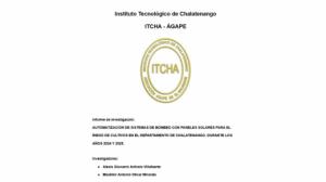 Informe de investigación: AUTOMATIZACIÓN DE SISTEMAS DE BOMBEO CO